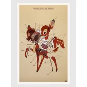 Nychos Dissection of Bambi - Anatomy Sheet Fine Art multicolor