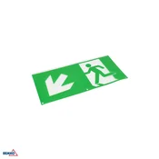 Luxmena Piktogram za svetilko s puščico navzdol levo 324 x 158 mm BM-S-C91-MLR-PKT-ODL