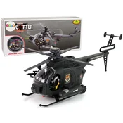Vojaški helikopter krila luči na baterije