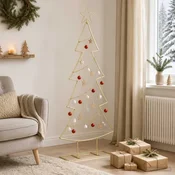 Vidaxl Kovinsko božično drevesce s stojalom KUOPIO 125 cm Jeklo Zlata