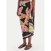 Seafolly Pareo Hothouse Flowers 55627-SG Črna