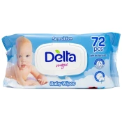 Vlažne maramice za bebe Delta Magic - 72 komada, plave