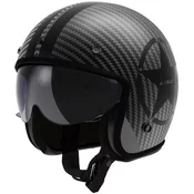 Otvorena motociklisticka kaciga LS2 OF601 Bob II Carbon Star crna mat