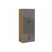 Garderoba Akron N113 Tamno sivo, Craft hrast, 191x80x50cm, Porte guardarobaVrata garderobe: Klasicna vrata