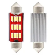 slomart AMiO LED žarnica C5W Canbus 12xSMD 4014 Festoon 41mm White (12-24V)