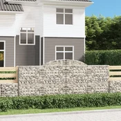 Lucne gabionske košare 3 kom 300x30x120/140cm pocincano željezo