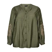 Zizzi Bluza CAJANICE temno zelena