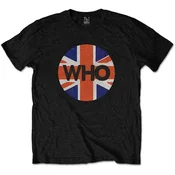 The Who Union Jack Circle Black L Majica