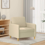 Fotelja krem 60 cm Tkanina