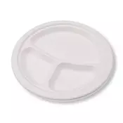 shumee Tridelni krožnik iz trsnega prahu 26 cm 125 kosov