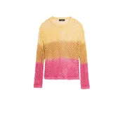 Desigual Pulover rjava/rumena/roza