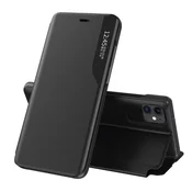 Eco Leather View Case za iPhone 13 Pro Max, črna