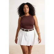 Trendyol Curve Ženska bluza Tbbss26Af00099, Braon