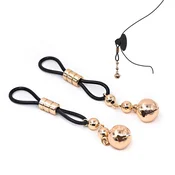 SuperLove Nonpiercing Nipple Jewelry Bells Gold