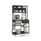 Songmics Kuhinjska polica 40x100x180.4 cm siva