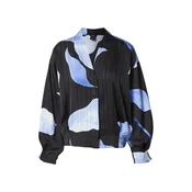 Lindex Bluza Lili modra / svetlo modra / črna
