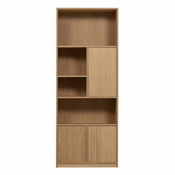Modularna knjižna polica v hrastovem dekorju v naravni barvi 77x199 cm Modulair – vtwonen