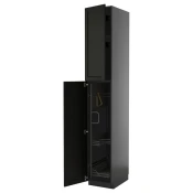 METOD Visoki element-ostava, Crnosiva/Lerhyttan crno bajcovano, 40x60x240 cm