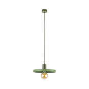 Lestenec na vrvici SILA 1xE27/15W/230V pr. 30 cm zelena