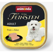 Mokra pasja hrana Vom Feinsten - Adult, pašteta, 150 g - Puran in sir