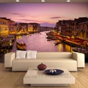 Foto tapeta - City of lovers Venice by night 400x309