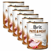 Konzerva Brit Paté & Meat Rabbit 6x800 g