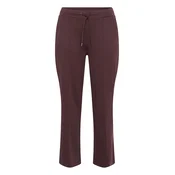 KAFFE CURVE Hlače Jenna temno rjava