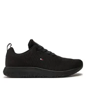 Superge Tommy Hilfiger Corporate Knit Rib Runner FM0FM02838 Črna