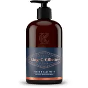 KING C. GILLETTE 350 ml gel za umivanje brade in obraza