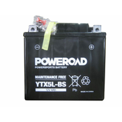 POWEROAD Moto akumulator YTX5L-BS (Brez vzdrževanja, 12V 4Ah)