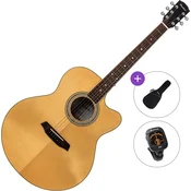 Pasadena PJC-500 All Solid Standard SET Natural Gloss Jumbo akusticna gitara