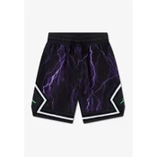 Jordan Hlače DIAMOND neonsko zelena/lila/črna/bela