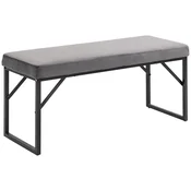 Homestar Klop 100x35x47 cm Temno siva