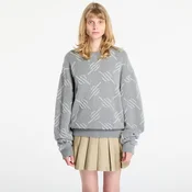 Pulover Daily Paper Tevin Monogram Knit Sweater Grey S