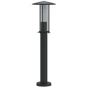 Vidaxl Zunanja talna svetilka črna 60 cm nerjaveče jeklo