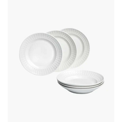 Suntun set dubokih tanjira 6 kom beli - sculptor ( 356666 )
