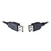 slomart USB 2.0 podaljšek A-A, 3m, črn
