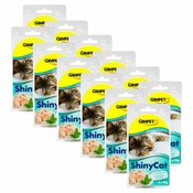 GimCat ShinyCat piščanec + rakci 24x70 g
