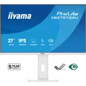 iiyama ProLite XB2797QSU-W1 računalni monitor 68,6 cm (27) 2560 x 1440 pikseli Quad HD LED Bijelo