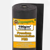Aquagart 75 m2 flis za zatiranje plevela vrtni flis zastirka flis zemeljska tkanina 190 g 1 m širok PES, (22073903)