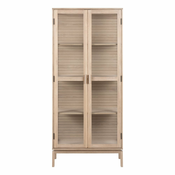 Vitrina v hrastovem dekorju 80x180 cm Linley – Actona