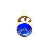 Gardj Europe MyLove Toys – Nakit Gold BUTT PLUG – temno modra