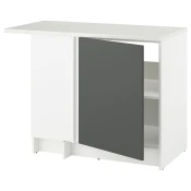 KNOXHULT Kutni podni element, tamno siva, 100x91 cm