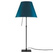 Namizna svetilka Luceplan Costanza D13 črna/modra - Dnevna soba/jedilnica - Dizajn - črna, modra - Kovina
