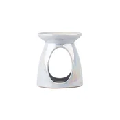 Aroma svetilka keramična perla v beli barvi 110x128 mm