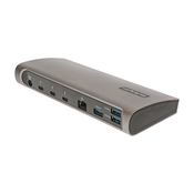 StarTech.com TB4CDOCKUE prikljucna stanica i replikator porta za prijenosno racunalo Žicano Thunderbolt 4 Crno, Sivo