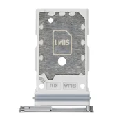 SAMSUNG Samsung, Originalni predal za SIM kartico za Galaxy S22/S22 Plus, dvojni predal za Nano SIM, Bela, (5000192115)