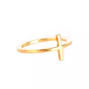 Memoire Cross Prsten - Yellow Gold Plated