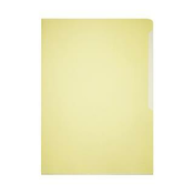 DURABLE L mapa (2339) rumena, gladka, PVC 0,15mm, 50 kos