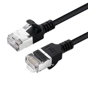 Omrežni kabel CAT6A U-FTP Slim 7.5m črn LSZH